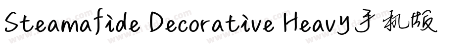 Steamafide Decorative Heavy手机版字体转换